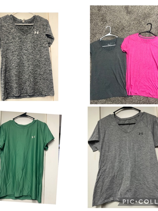 Under Armour Tops - Under Armour Women’s Short Sleeve Performance Tees - Gray, Pink, Green